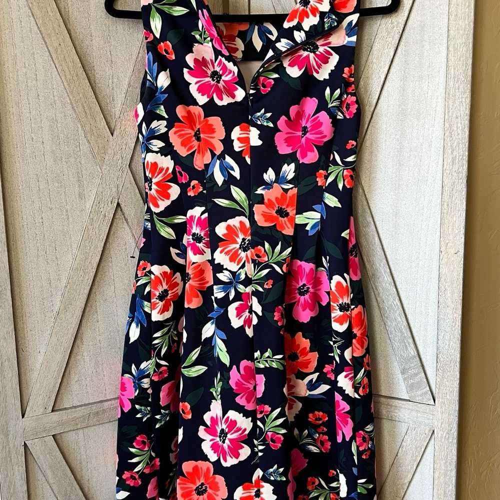 Vince Camuto Floral Sleeveless Scuba Fit & Flare … - image 3