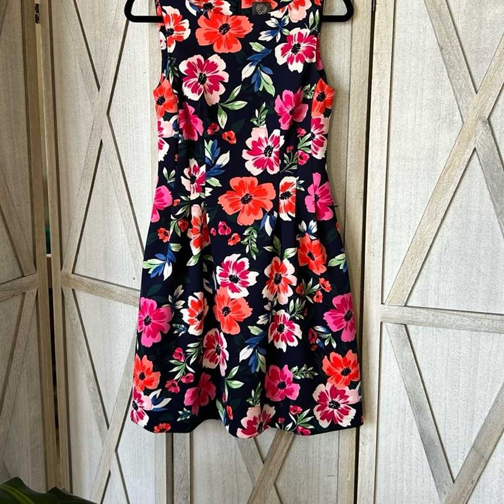 Vince Camuto Floral Sleeveless Scuba Fit & Flare … - image 8