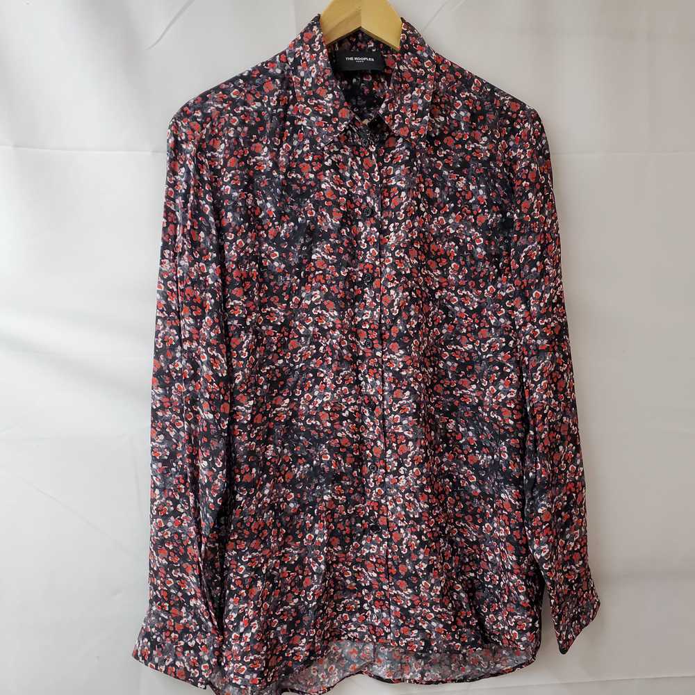 The Kooples Paris Floral Button Up LS Shirt Women… - image 1