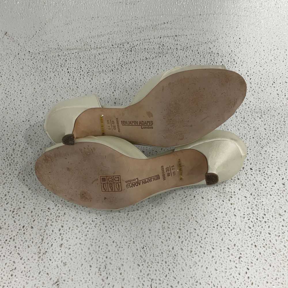 Womens Celine Ivory Peep Toe Slip-On Stiletto D'O… - image 5