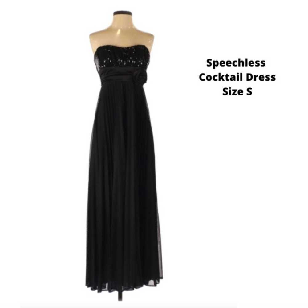 Speechless black maxi Cocktail Dress Small - image 10