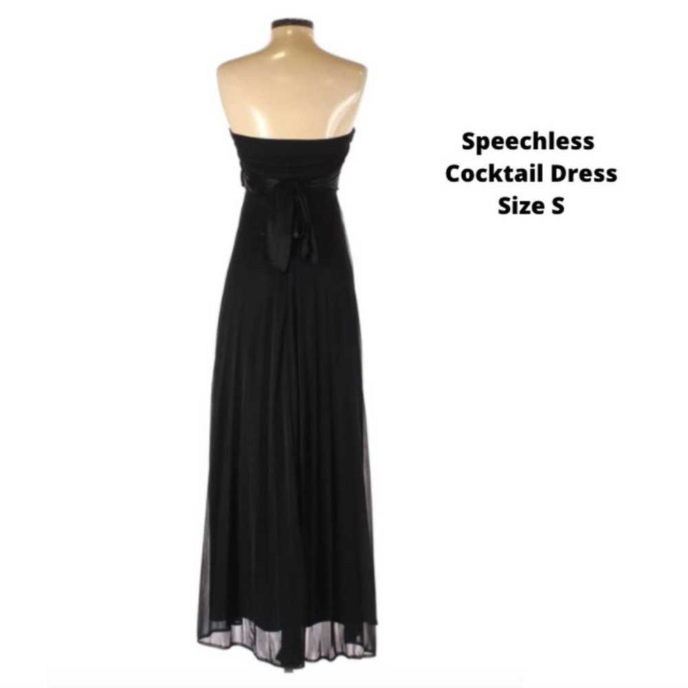 Speechless black maxi Cocktail Dress Small - image 3
