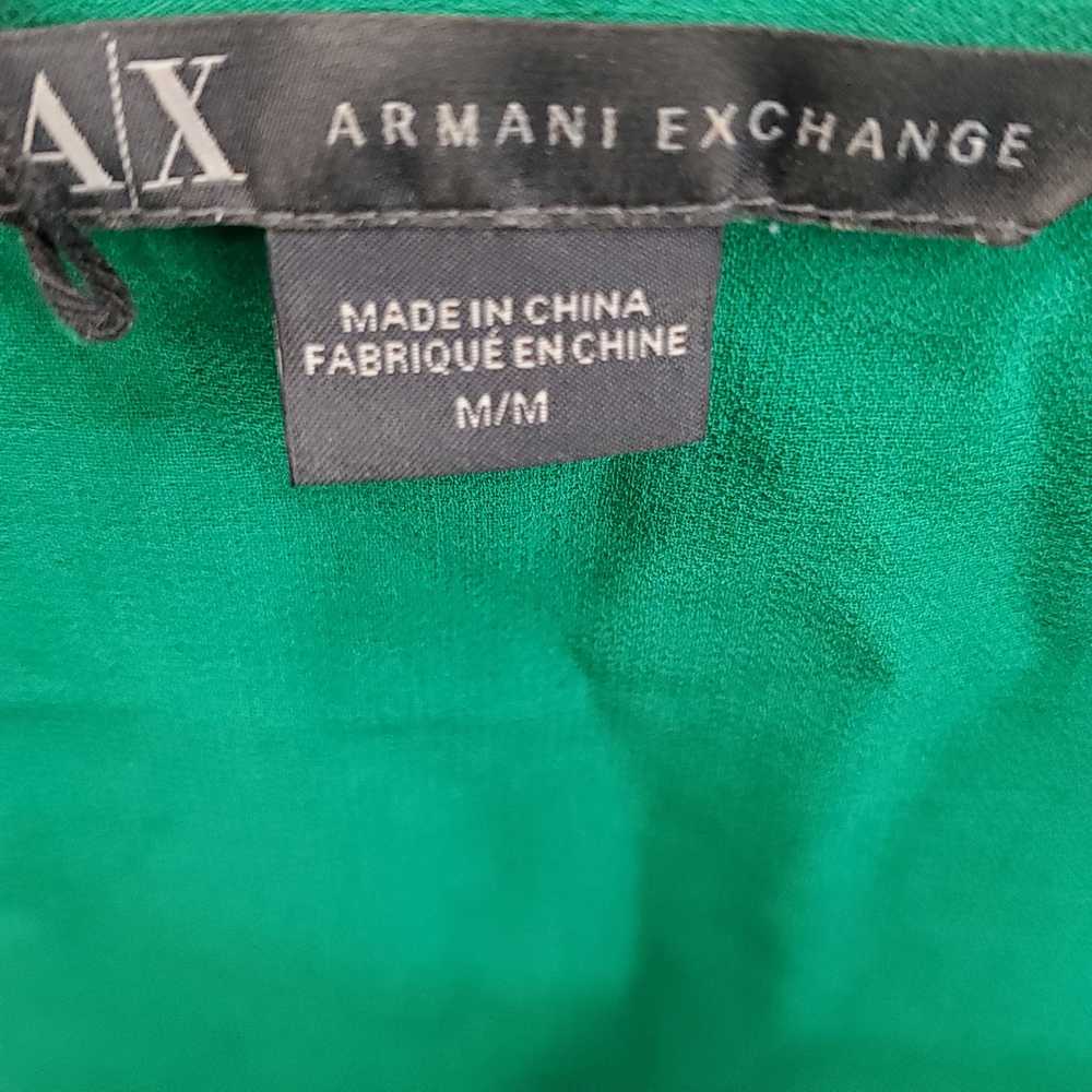 Armani Exchange Women Green Sleeveless Mini Dress… - image 1