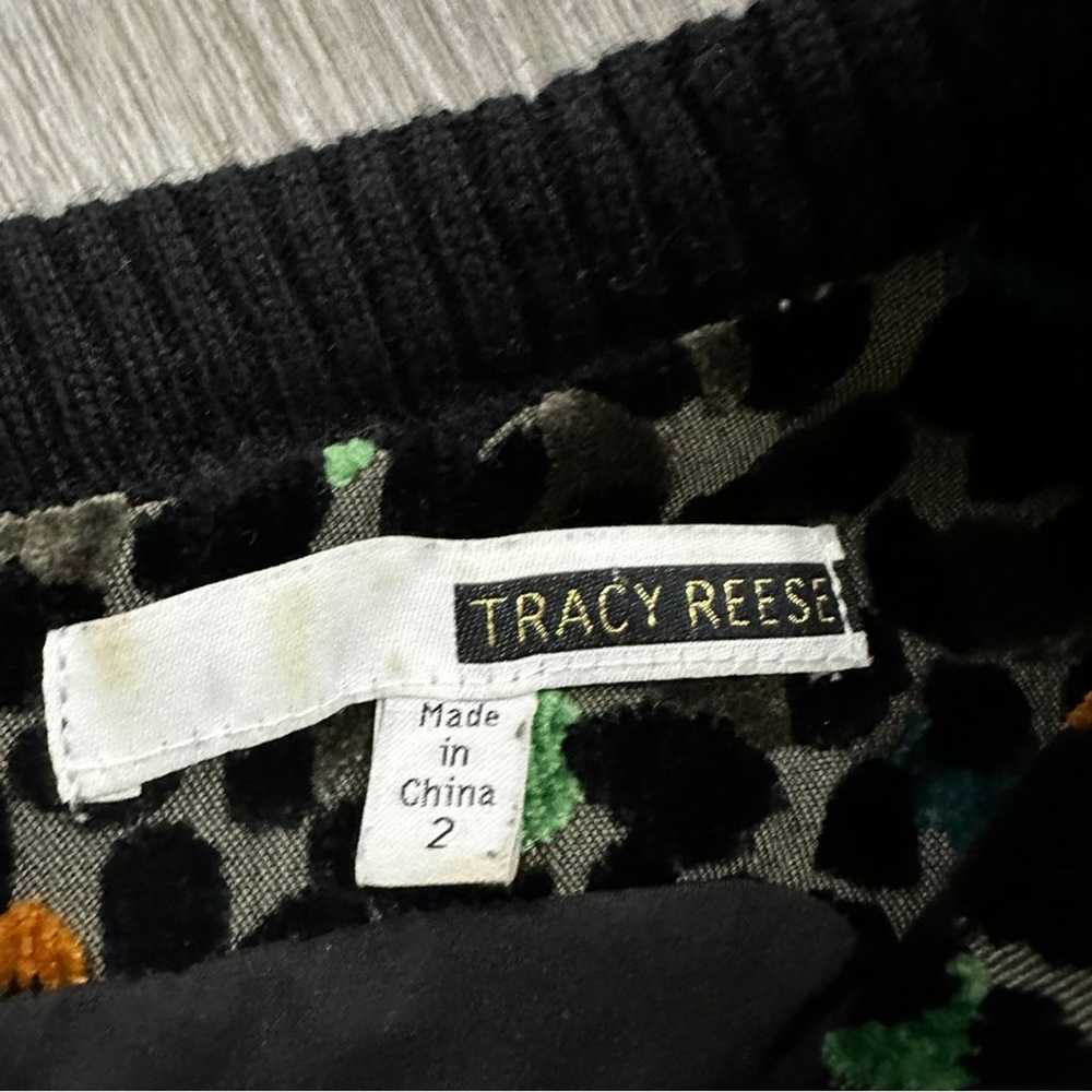 Tracy Reese Black Gray Multicolor Cheetah Print T… - image 6
