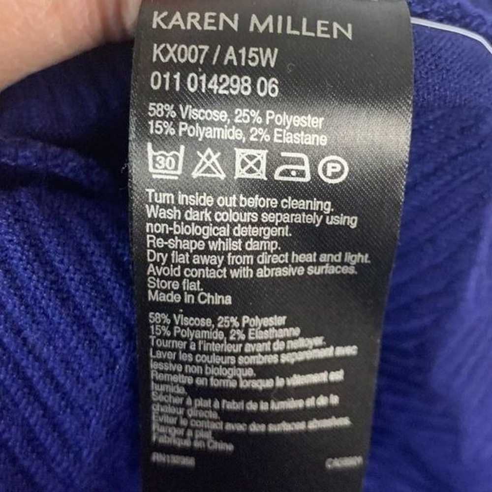 Karen Millen Blue Cable Knit Design Bodycon Dress… - image 10