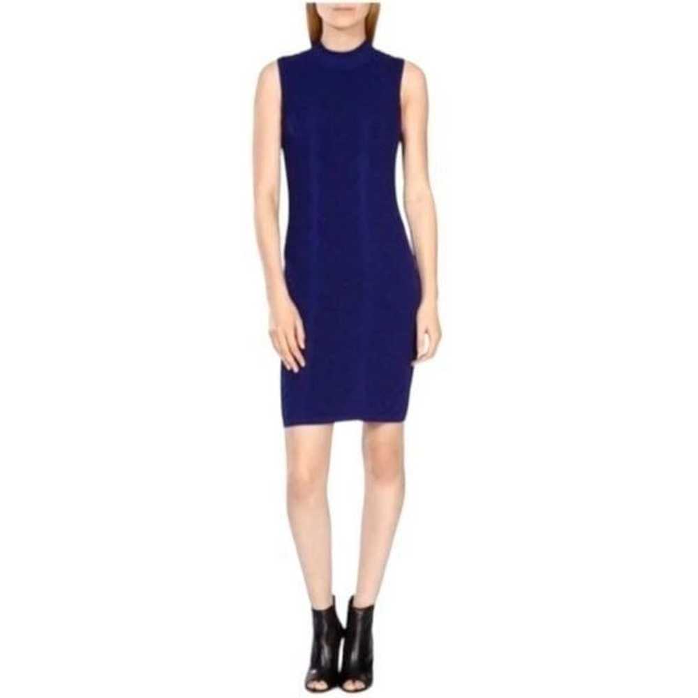 Karen Millen Blue Cable Knit Design Bodycon Dress… - image 11