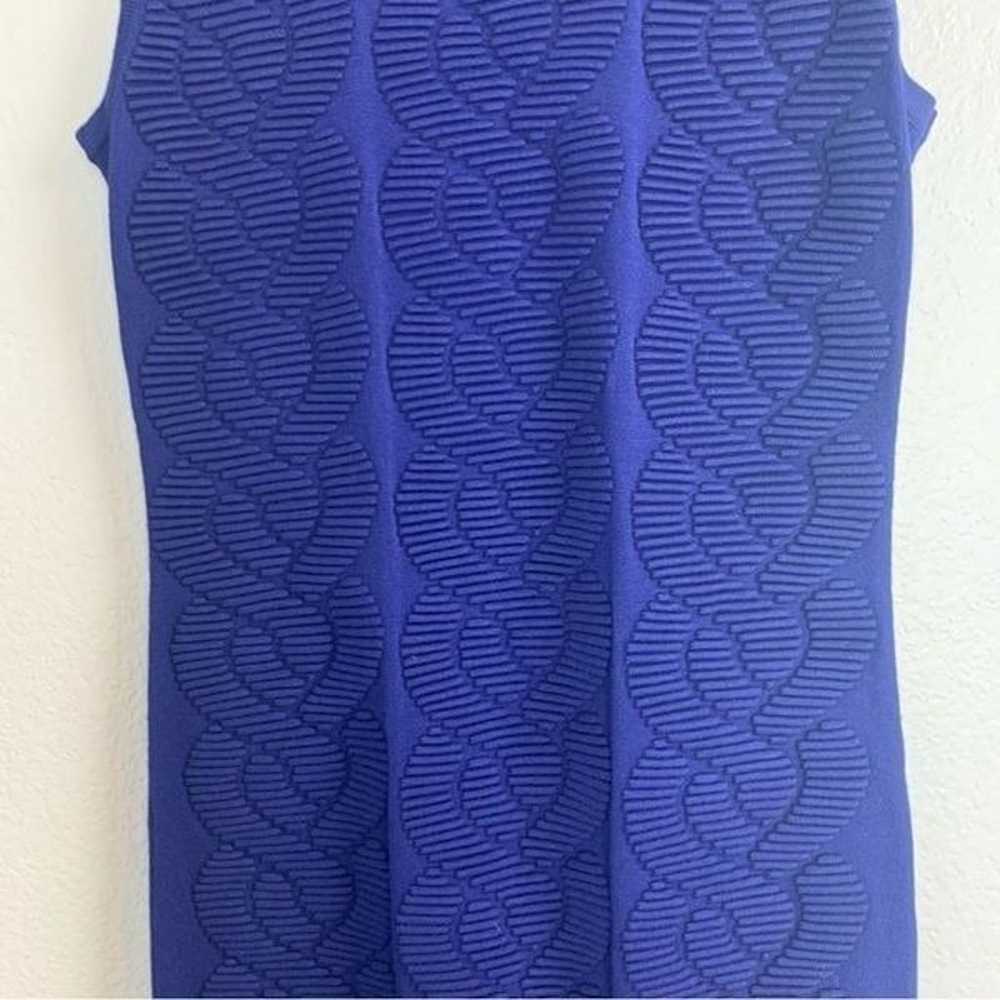 Karen Millen Blue Cable Knit Design Bodycon Dress… - image 8