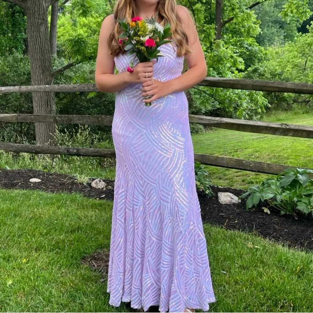 Size 7 Prom Dress, sparkle lavender, from Nordstr… - image 2