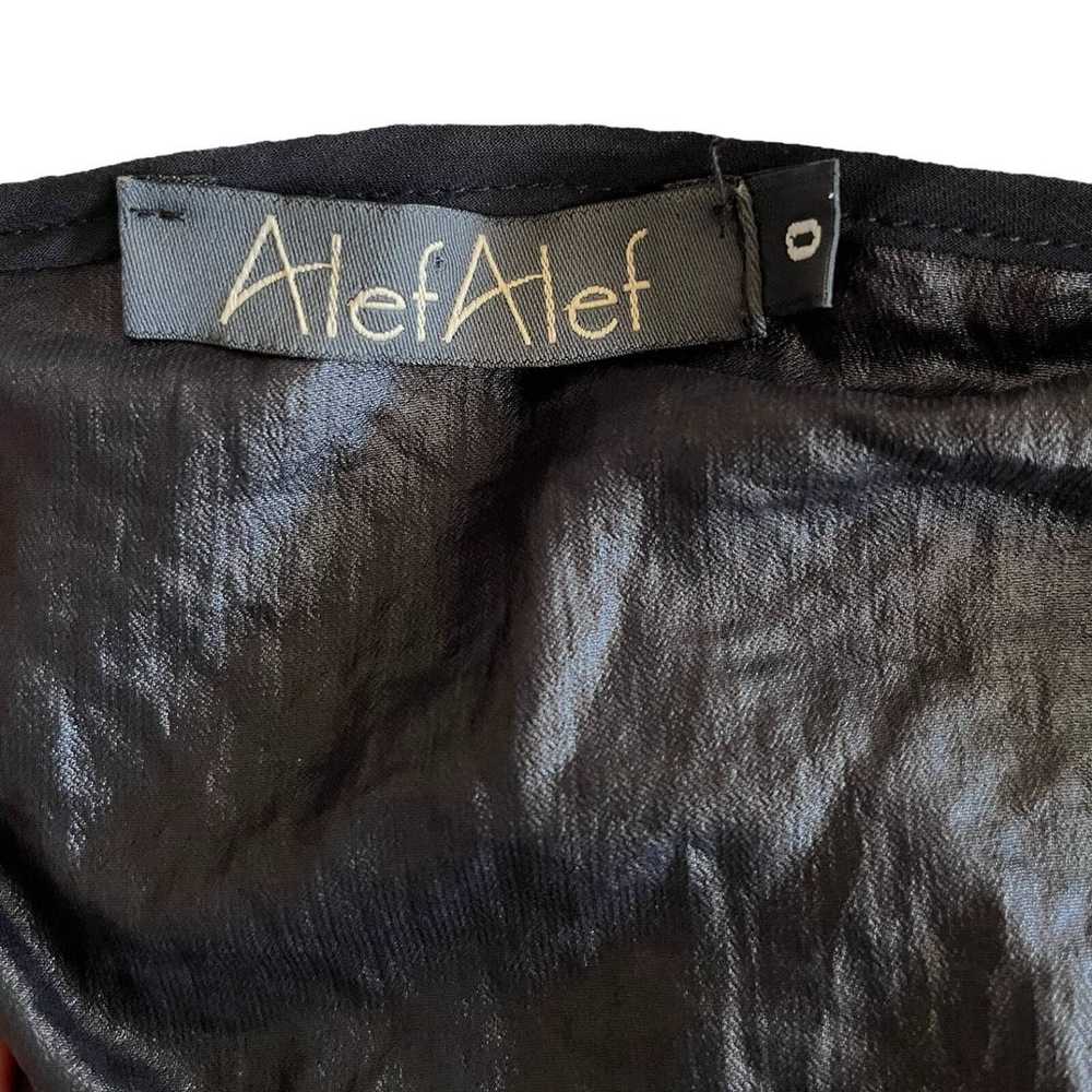 ALEF ALEF Black Maxi Chiffon Dress Sleeveless Gol… - image 6
