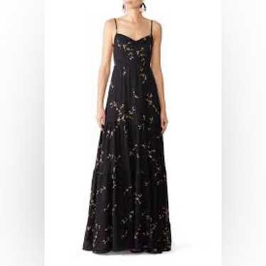 Reformation Wildflower Fiji Dress Size 12 Black Cr