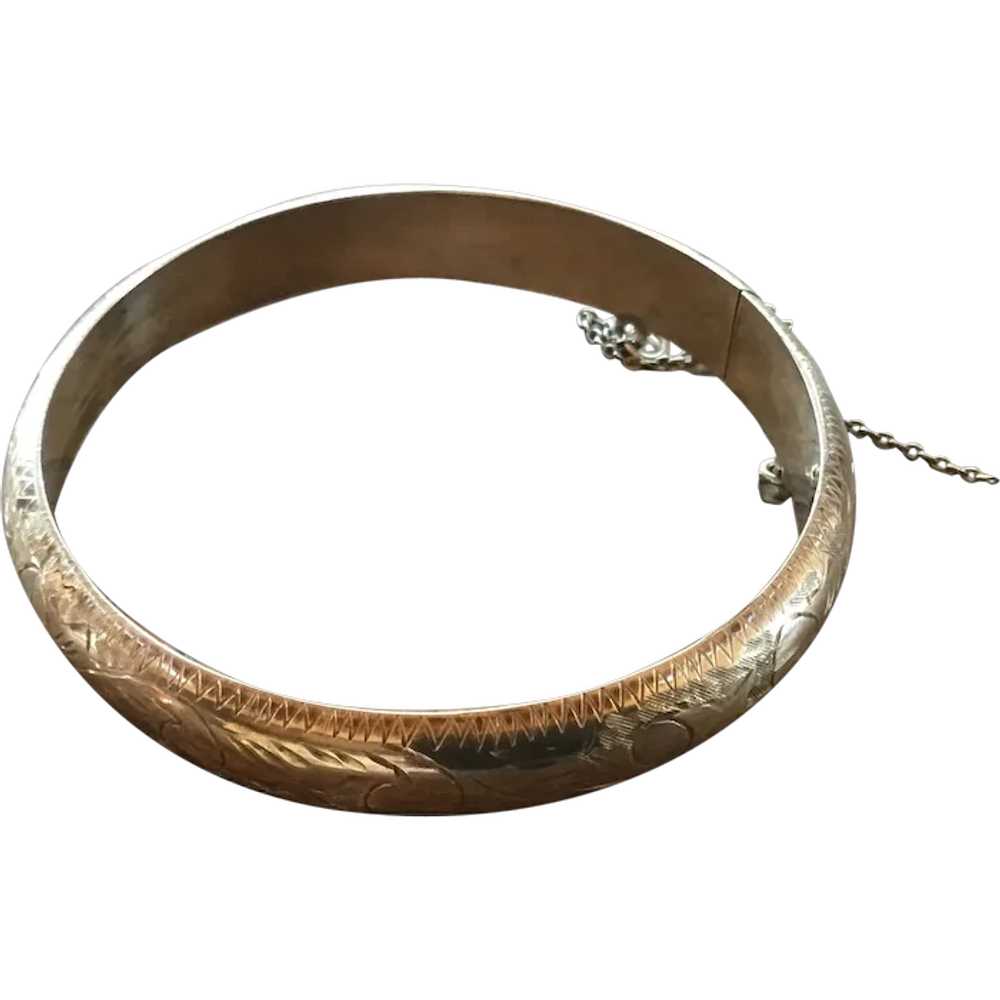 Etched Silver Bracelet - image 1
