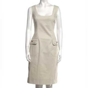 Dolce and Gabbana gray sleeveless sheath dress si… - image 1