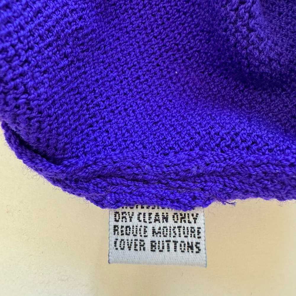 St. John Collection Santana Knit Purple Dress Lon… - image 11