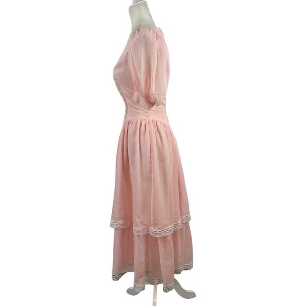 VTG Gunne Sax Midi Victorian Dress 1980s Cottagec… - image 7