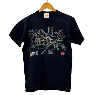 Underground London subway map tshirt - black - sm… - image 1