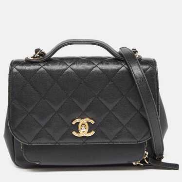 CHANEL Black Caviar Leather Business Affinity Cha… - image 1