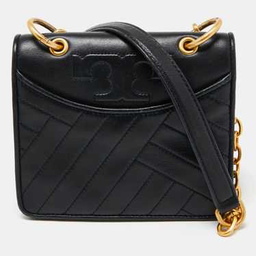 TORY BURCH Black Leather Mini Alexa Crossbody Bag - image 1