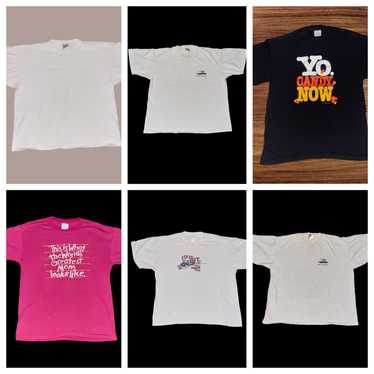 LOT Of 6 Vintage 1990s T-shirts Lottery, Mom,Cand… - image 1