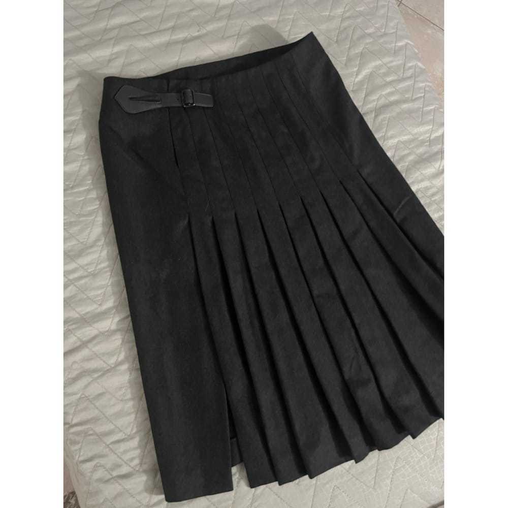 Hermès Wool mid-length skirt - image 5