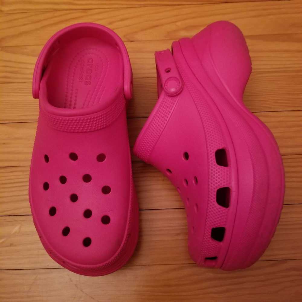 Crocs Crocs 8 Hot Pink Platform Iconic Comfort Clogs … - Gem