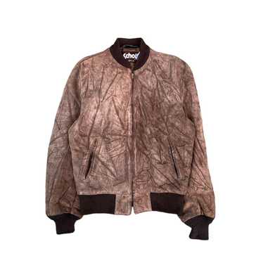 ジャケット・アウター 80s Schott suede leather bomber jkt Schott 80s Suede Leather Bomber Jacket MA-1 Style Vintage