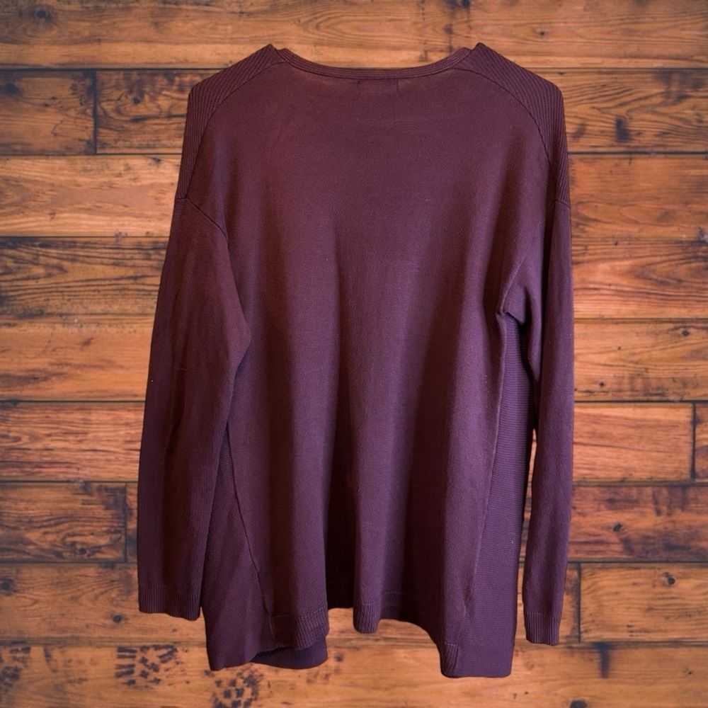 Brand Time and Tru Maroon Cardigan Sweater Small … - image 2