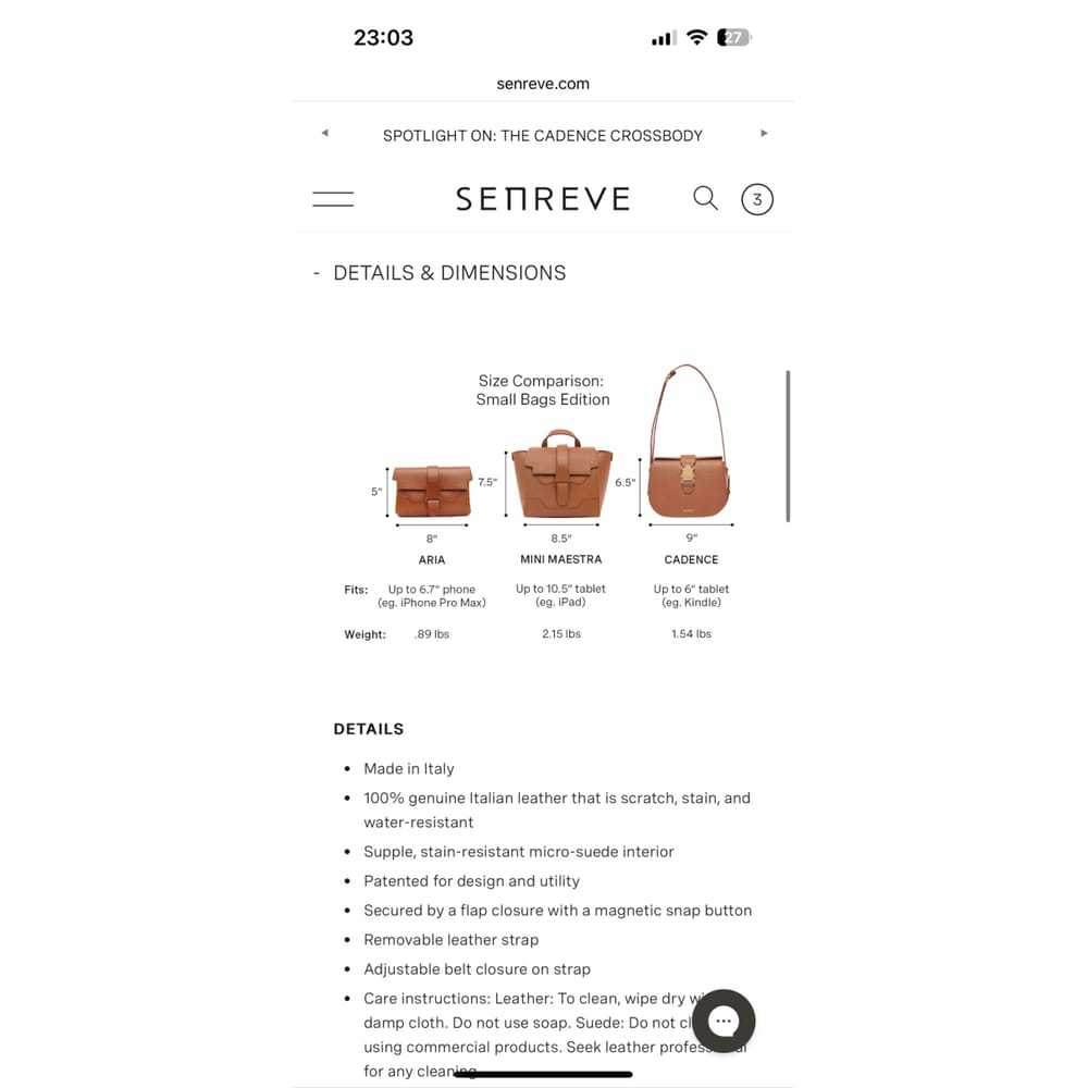 Senreve Leather clutch bag - image 4
