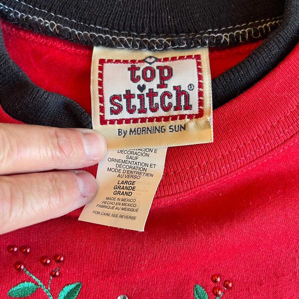 Vintage Vintage Sweatshirt Top Stitch by Morning … - image 3