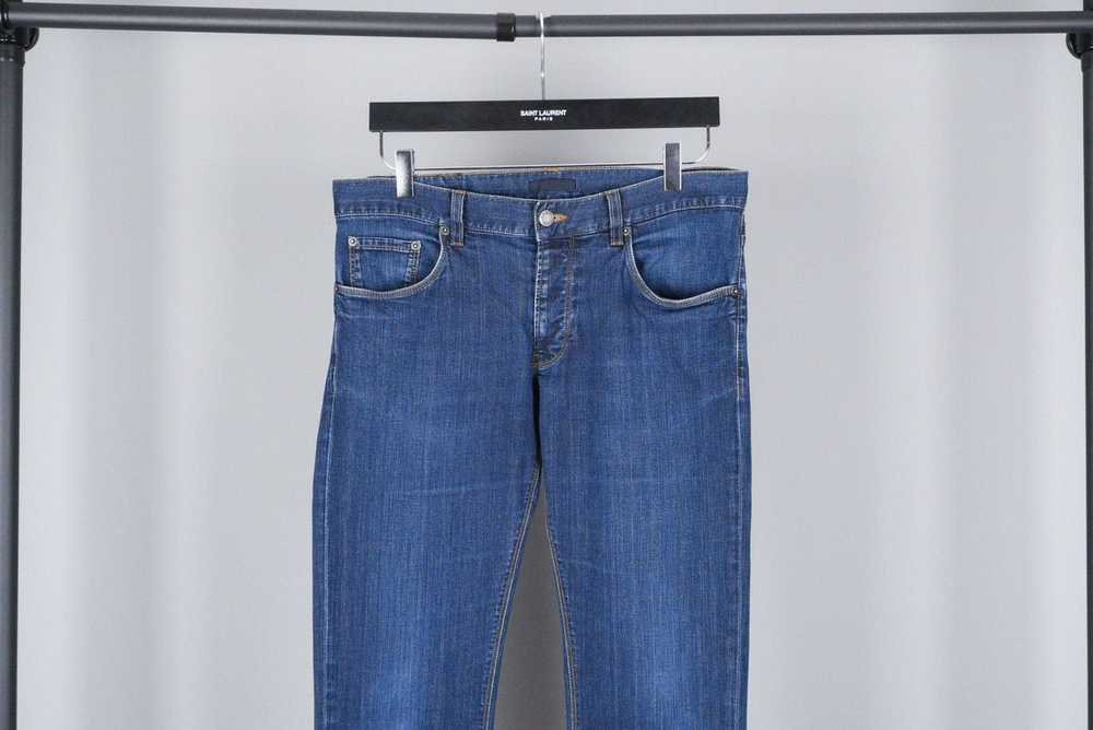 Prada Vintage prada classic raw blue pant jeans - image 2