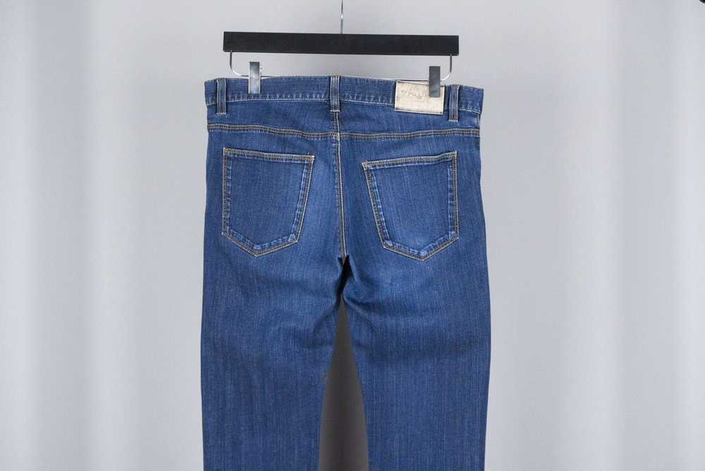 Prada Vintage prada classic raw blue pant jeans - image 4