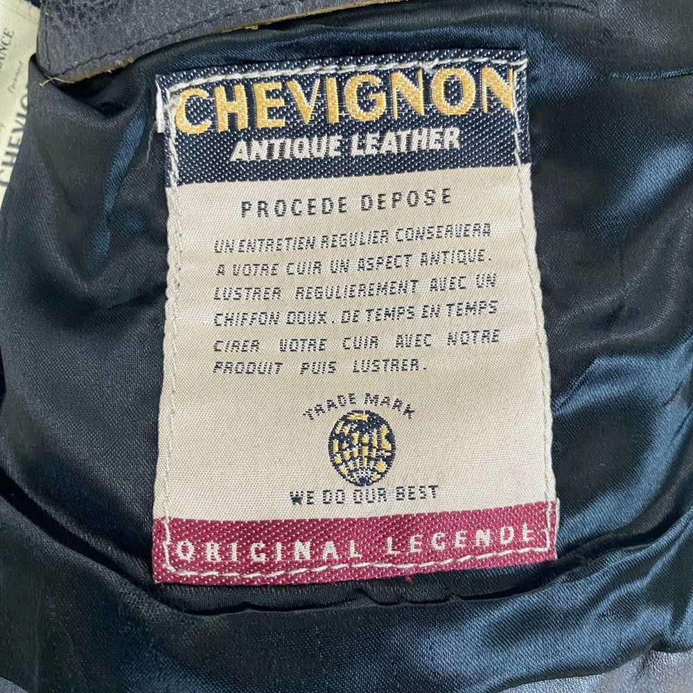 Chevignon × Leather Jacket × Vintage ✨Authentic C… - image 11