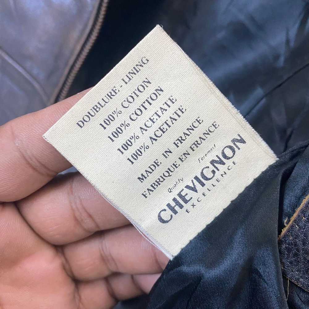 Chevignon × Leather Jacket × Vintage ✨Authentic C… - image 12
