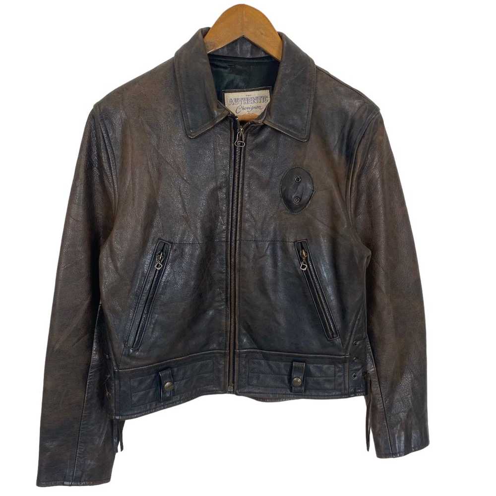 Chevignon × Leather Jacket × Vintage ✨Authentic C… - image 3
