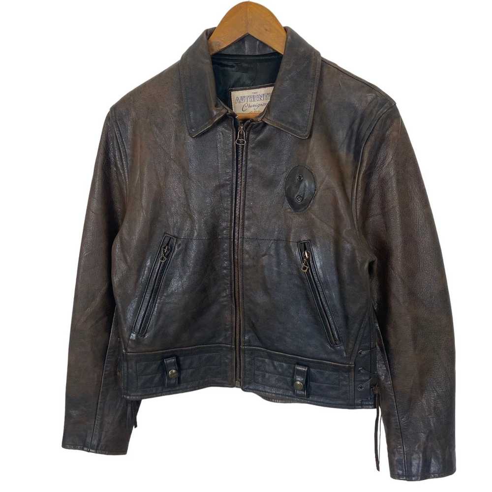 Chevignon × Leather Jacket × Vintage ✨Authentic C… - image 4