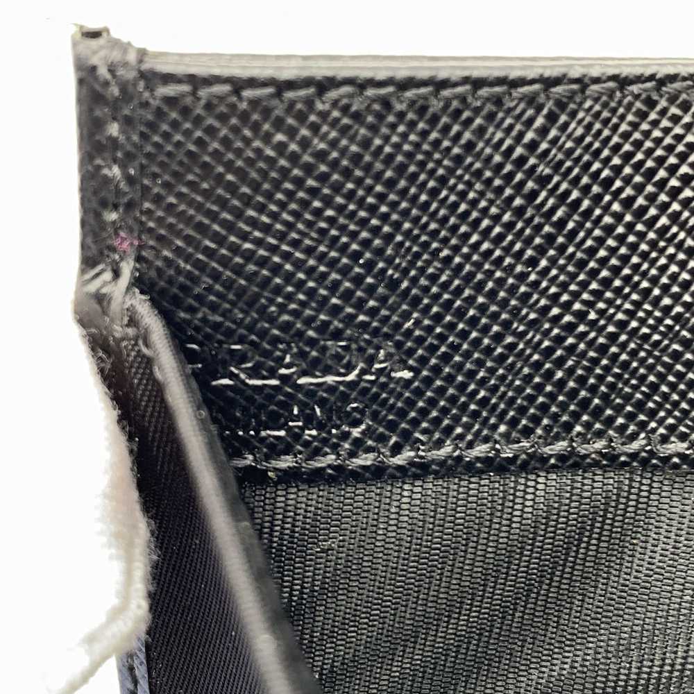 Prada PRADA Black Saffiano Leather Logo Nylon Car… - image 6