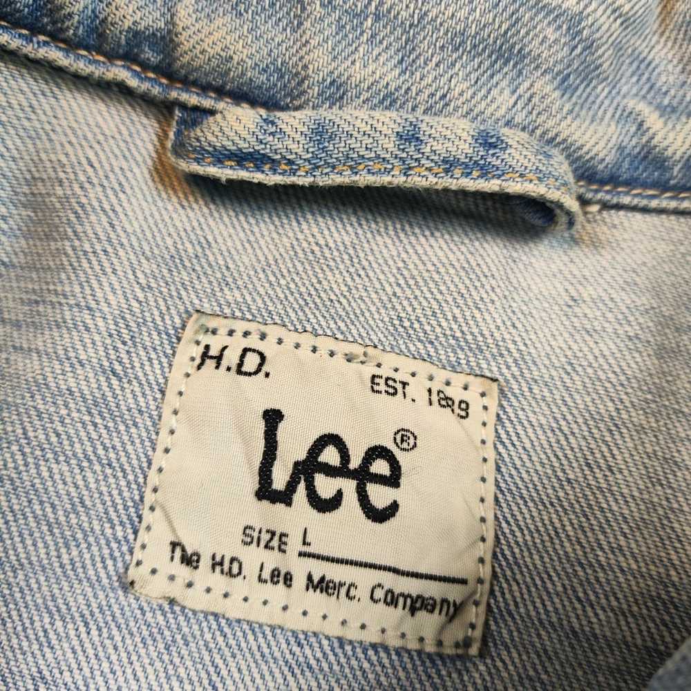 Lee × Vintage Lee rider denim jacket large faded … - image 9