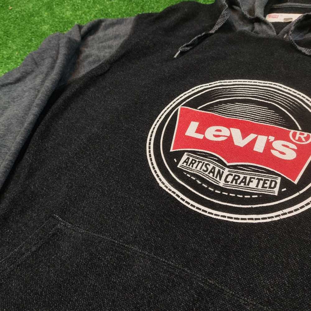 Levi's × Vintage Vintage Levi's Hoodie 2XL gray b… - image 5