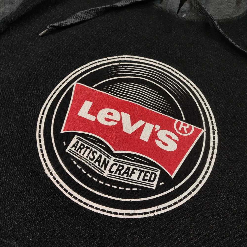 Levi's × Vintage Vintage Levi's Hoodie 2XL gray b… - image 8