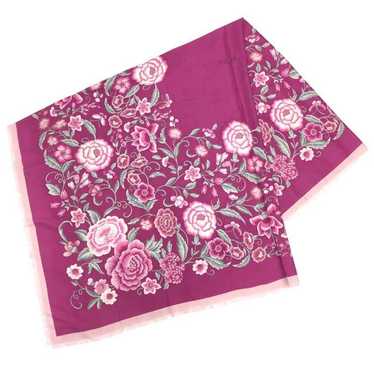 Loewe LOEWE Flower pattern large stole shawl 918.… - image 1