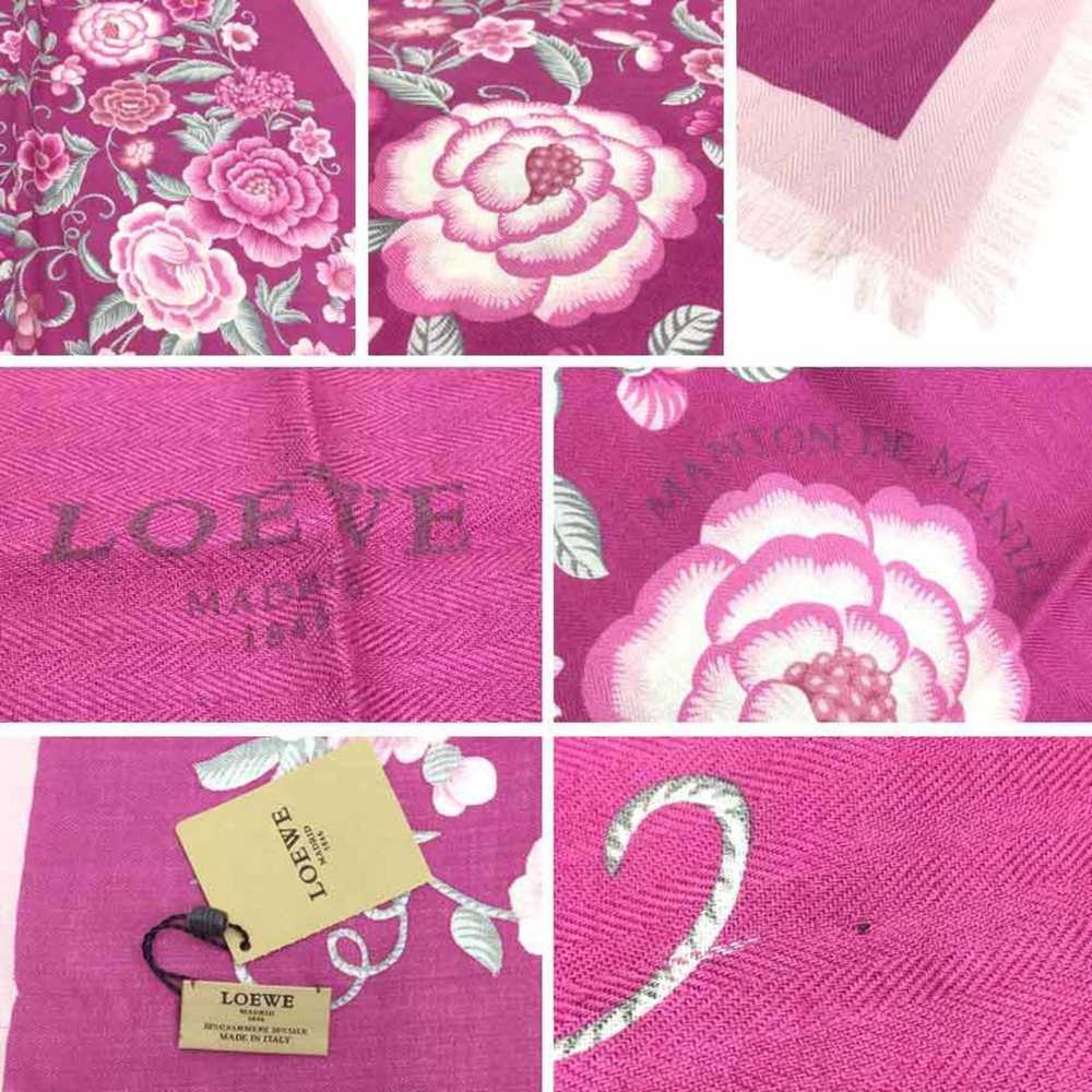 Loewe LOEWE Flower pattern large stole shawl 918.… - image 3