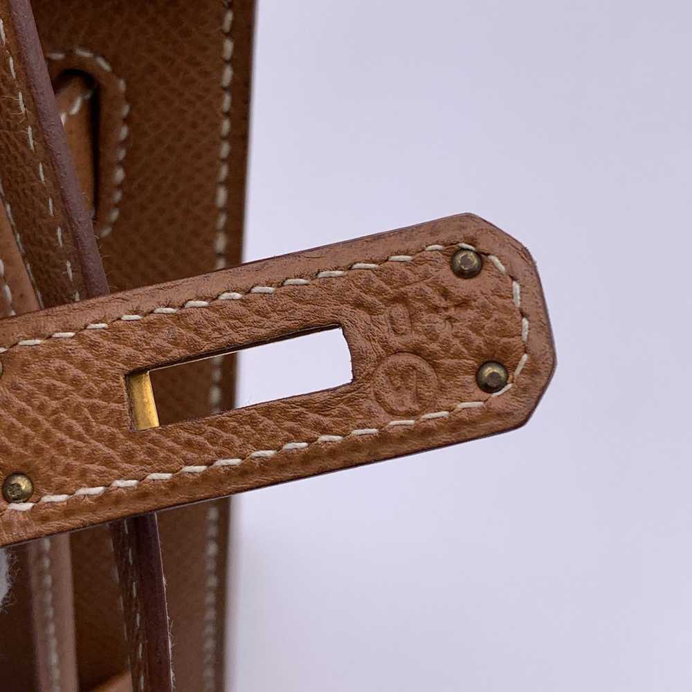 Hermes HERMES Vintage Beige Leather Kelly 28 Cm S… - image 9