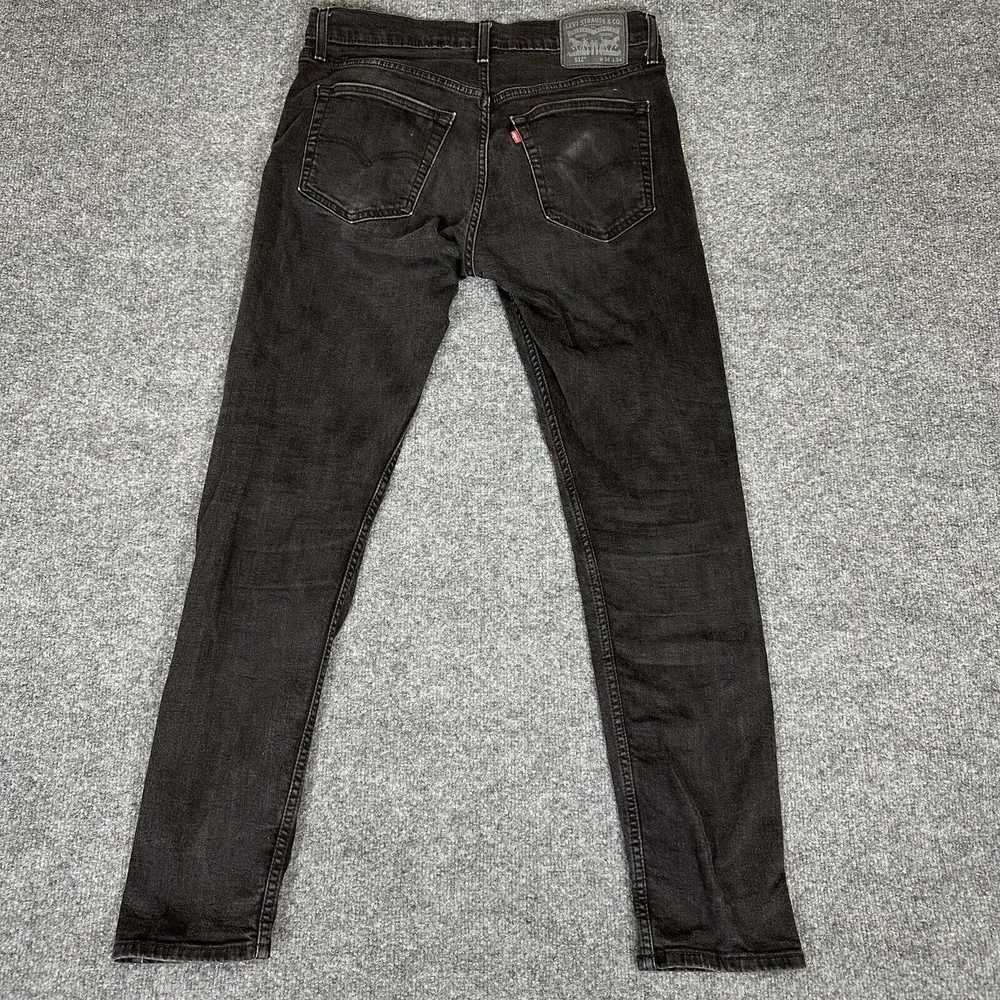 Levi's Levis 512 Jeans Mens 34x34 (32.5x30.5) Bla… - image 3