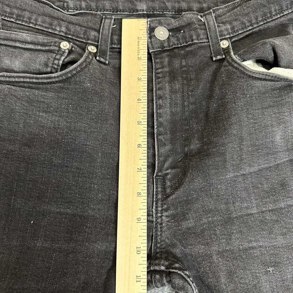 Levi's Levis 512 Jeans Mens 34x34 (32.5x30.5) Bla… - image 6
