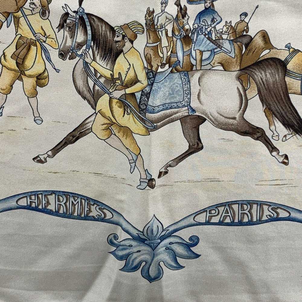 Hermes HERMES Paris Silk Scarf Les Chevaux Des Mo… - image 5