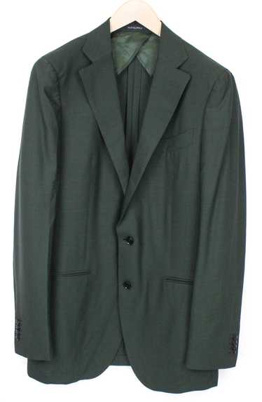 Suitsupply LA SPALLA UK42L Green Wool Unlined Blaz