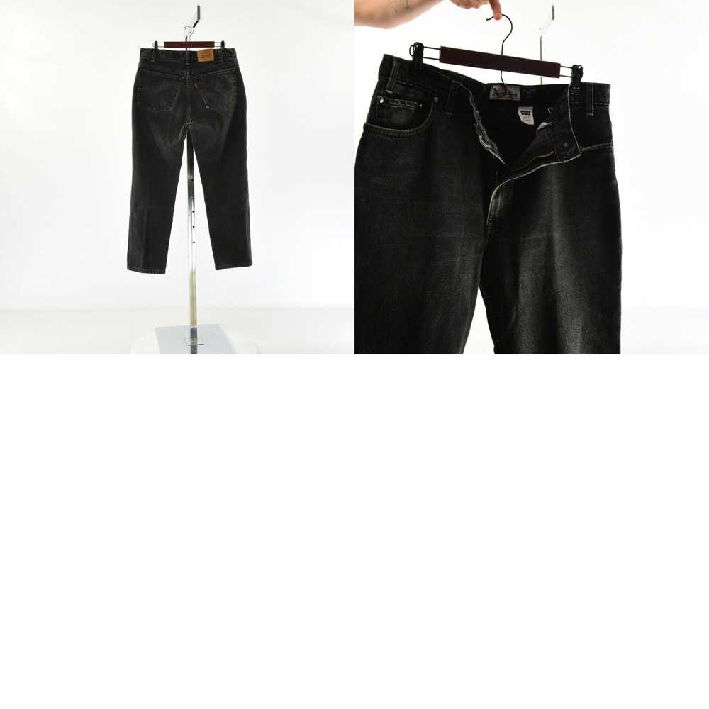 Levi's 90s Vintage Levis 540 38x30 Jeans Black St… - image 4