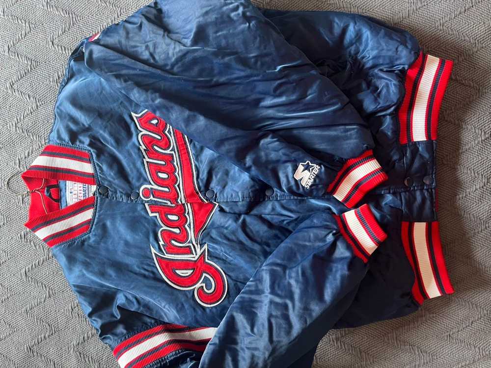 Starter × Streetwear × Vintage Cleveland Indians … - image 1