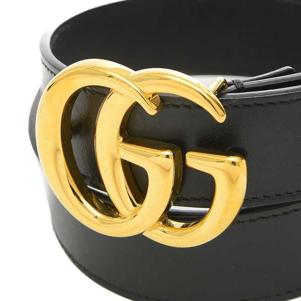Gucci GUCCI Double G Buckle GG Marmont Belt Leath… - image 3