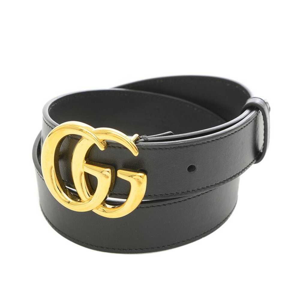 Gucci GUCCI Double G Buckle GG Marmont Belt Leath… - image 5