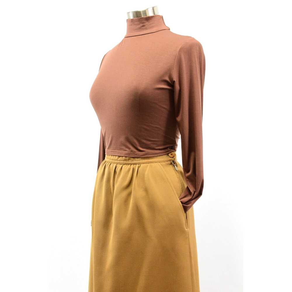 Bogner 80s Vintage Bogner Skirt Cropped Mock Neck… - image 3
